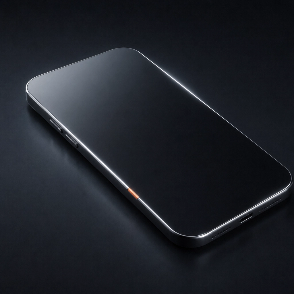 A dark phone silhouette against deep shadow